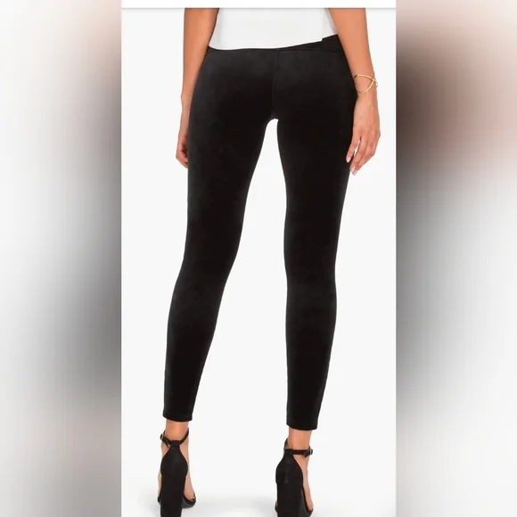Spanx Velvet Leggings High Waisted Black - Size XL - Picture 2 of 5